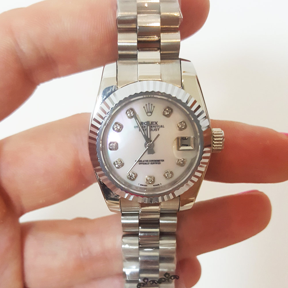 Rolex Datejust 179179 Automatic Steel Mother of Pearl Ladies Watch