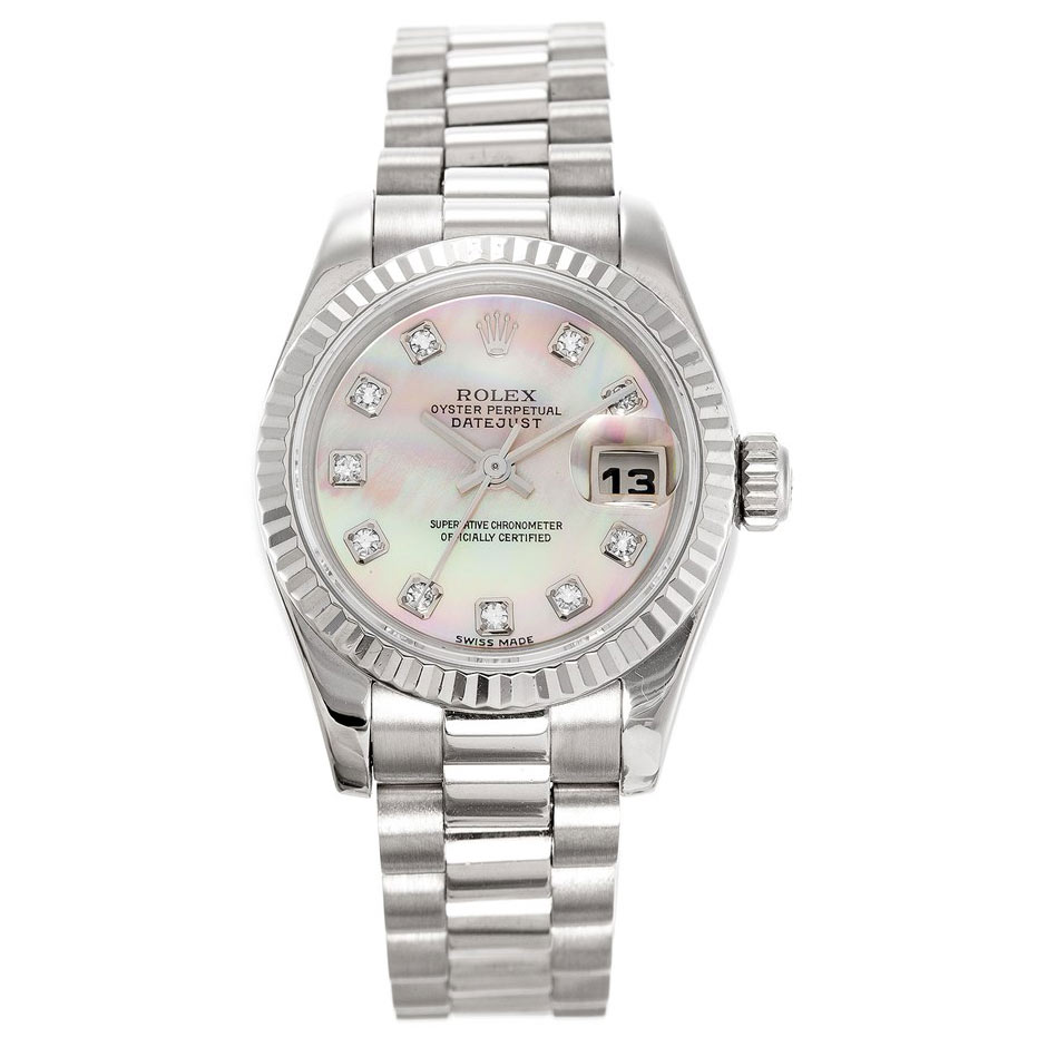 Rolex Datejust 179179 Automatic Steel Mother of Pearl Ladies Watch