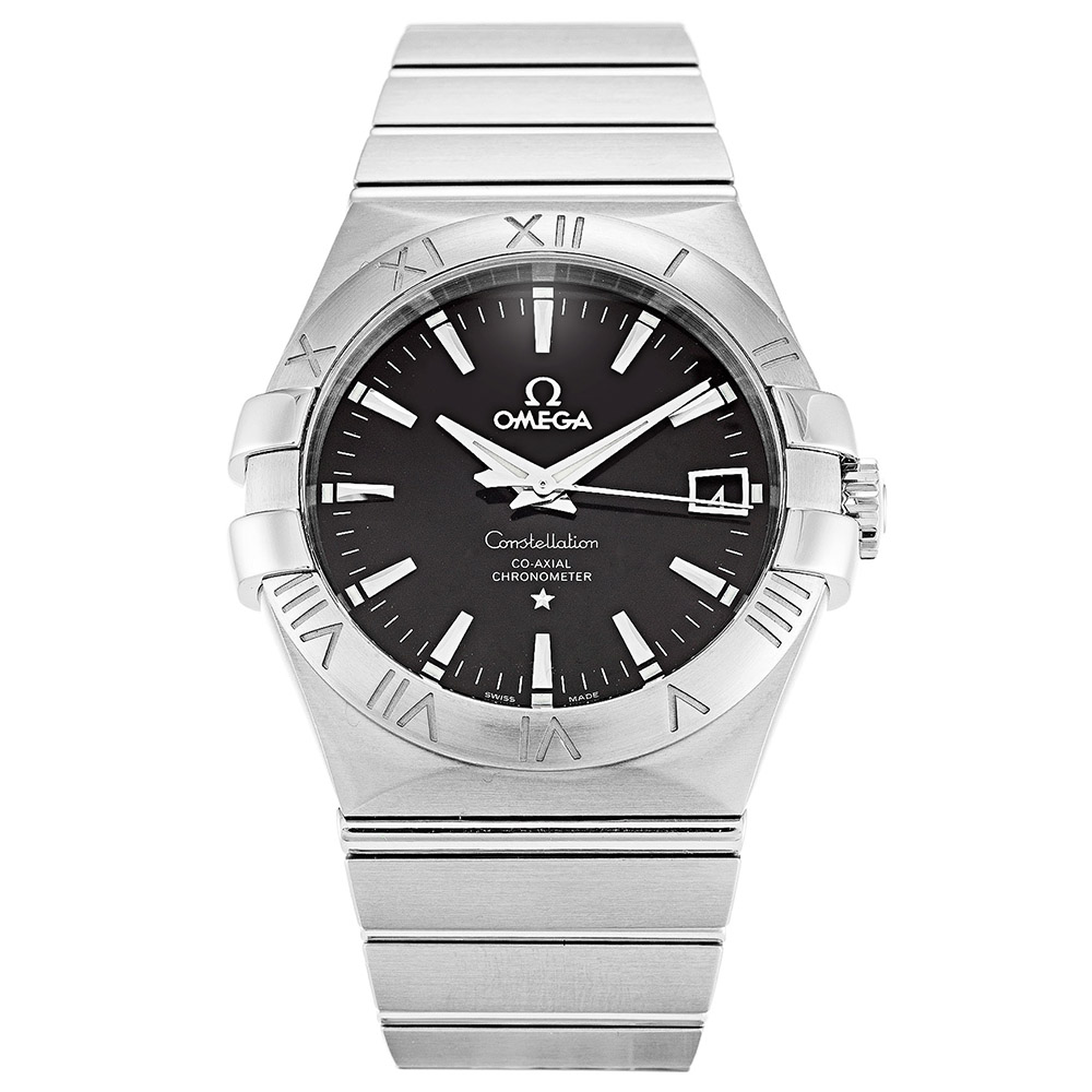 123.10.35.20.01.001 - Omega Constellation Replica Watch - Automatic - Black Baton Dial