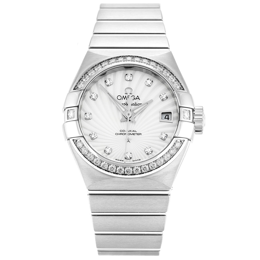 Omega Constellation Ladies 123.15.27.20.55.001 Replica Watch, Quartz Movement, 27mm Stainless Steel