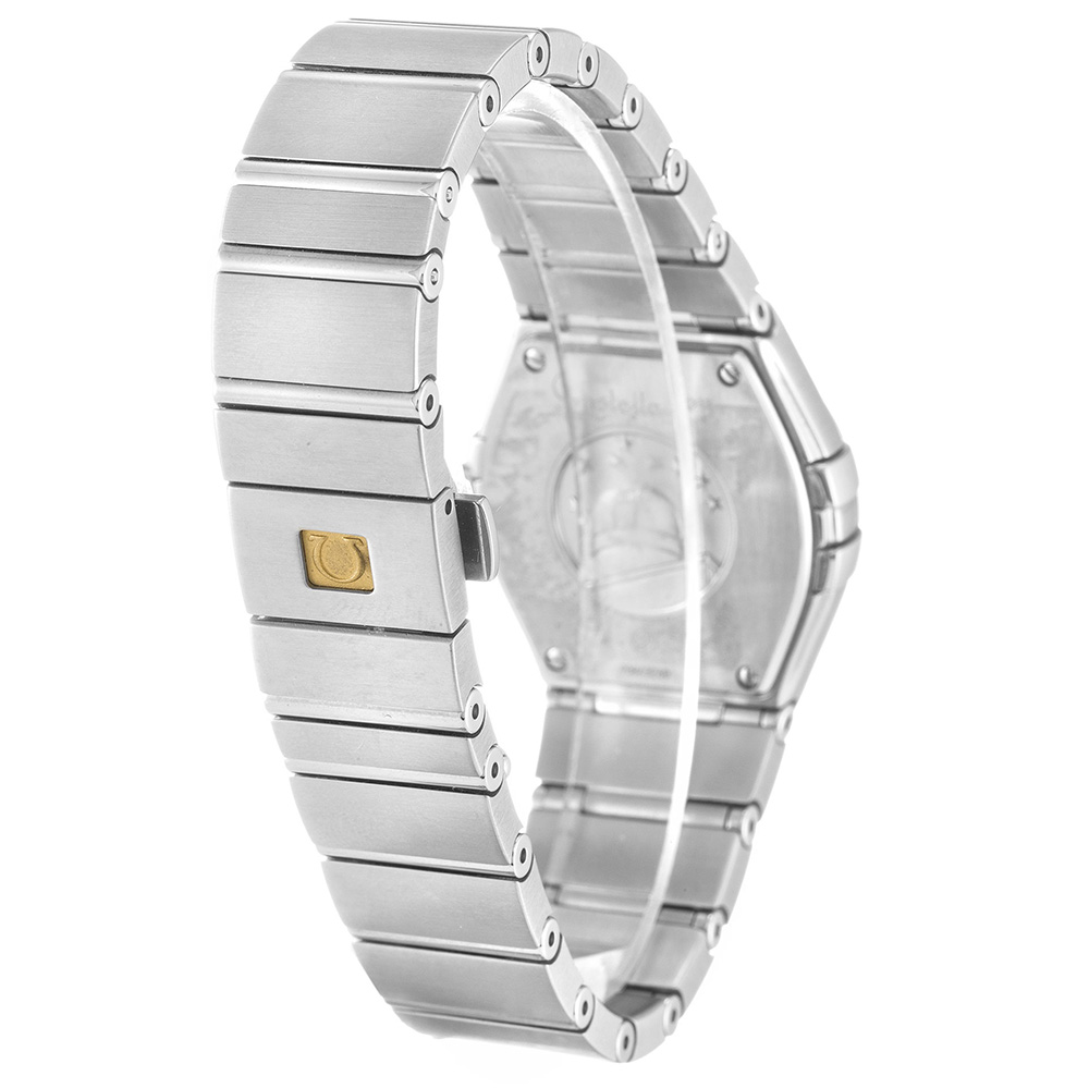 -OMEGA-123.15.27.60.51.001 - Constellation Ladies Quartz Watch - 27MM Black Diamond Dial