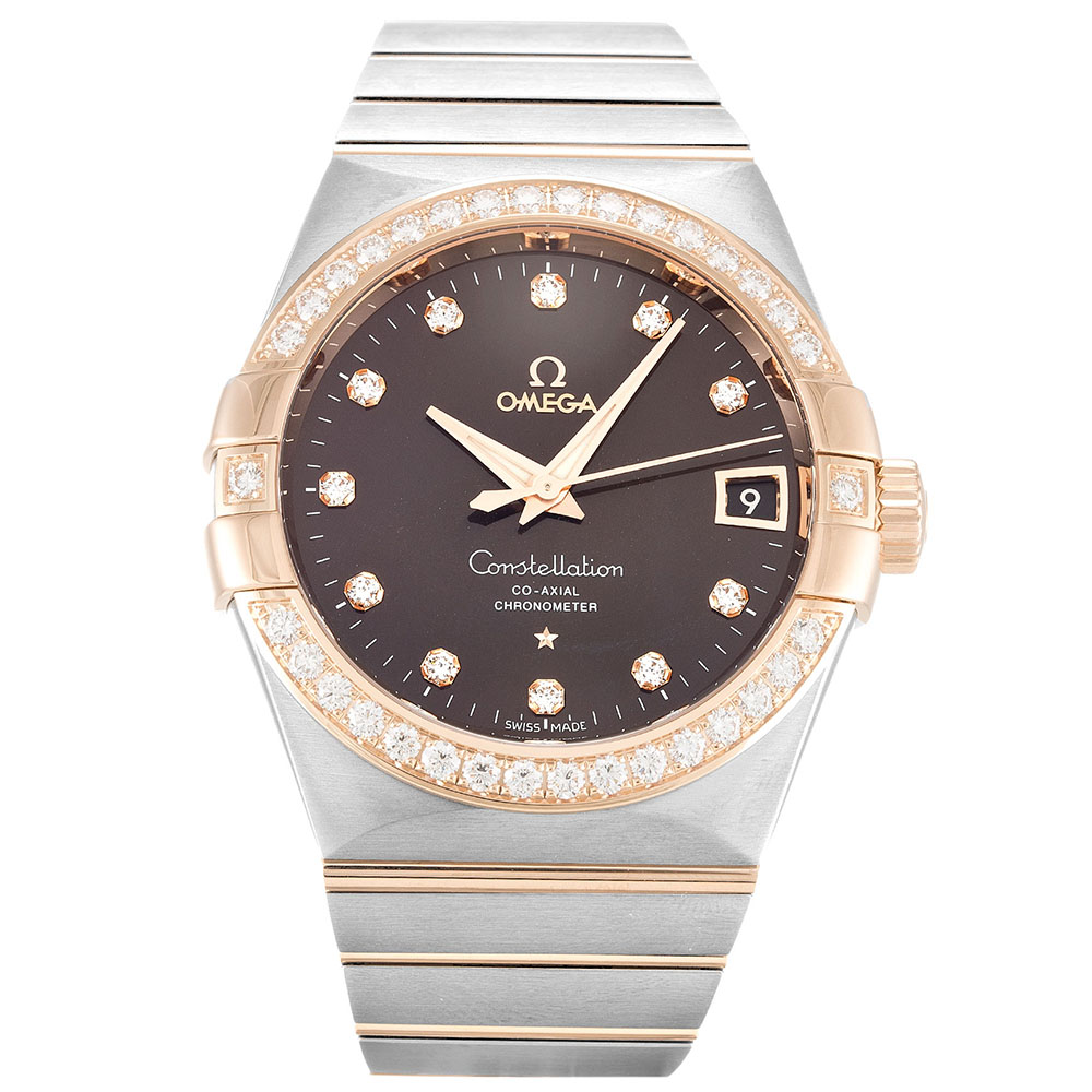 Omega Constellation Chronometer 123.25.38.21.63.001 Automatic 38MM Silver Dial Men's Watch Replica