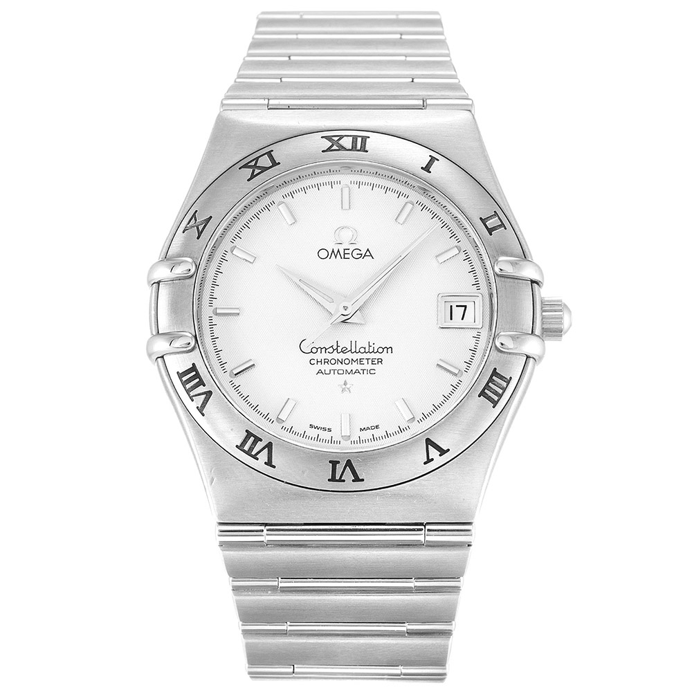 Omega Constellation Replica Watch 1502.30.00 Automatic 35.5mm White Dial SS Case & Bracelet for Men