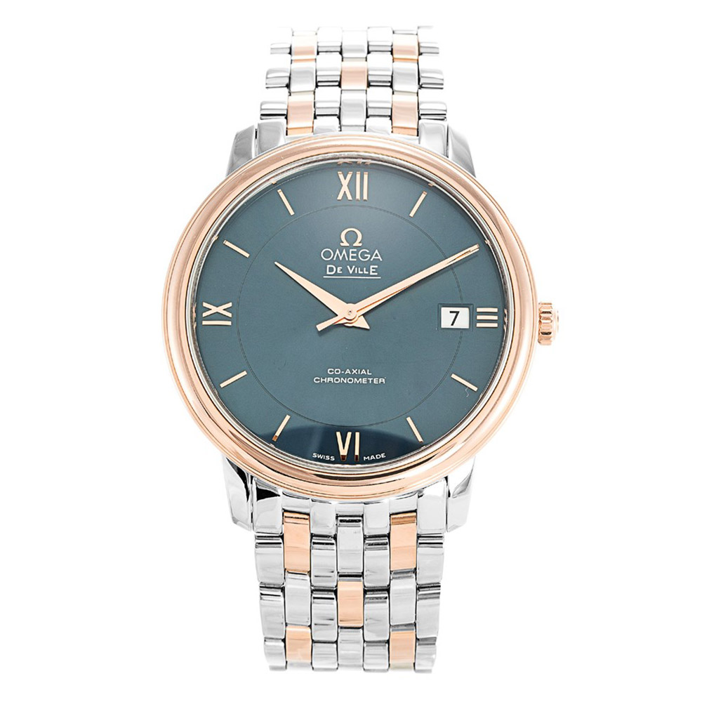 Omega De Ville Prestige 424.20.37.20.03.002 Automatic 36.8MM Stainless Steel Blue Dial Replica Watch