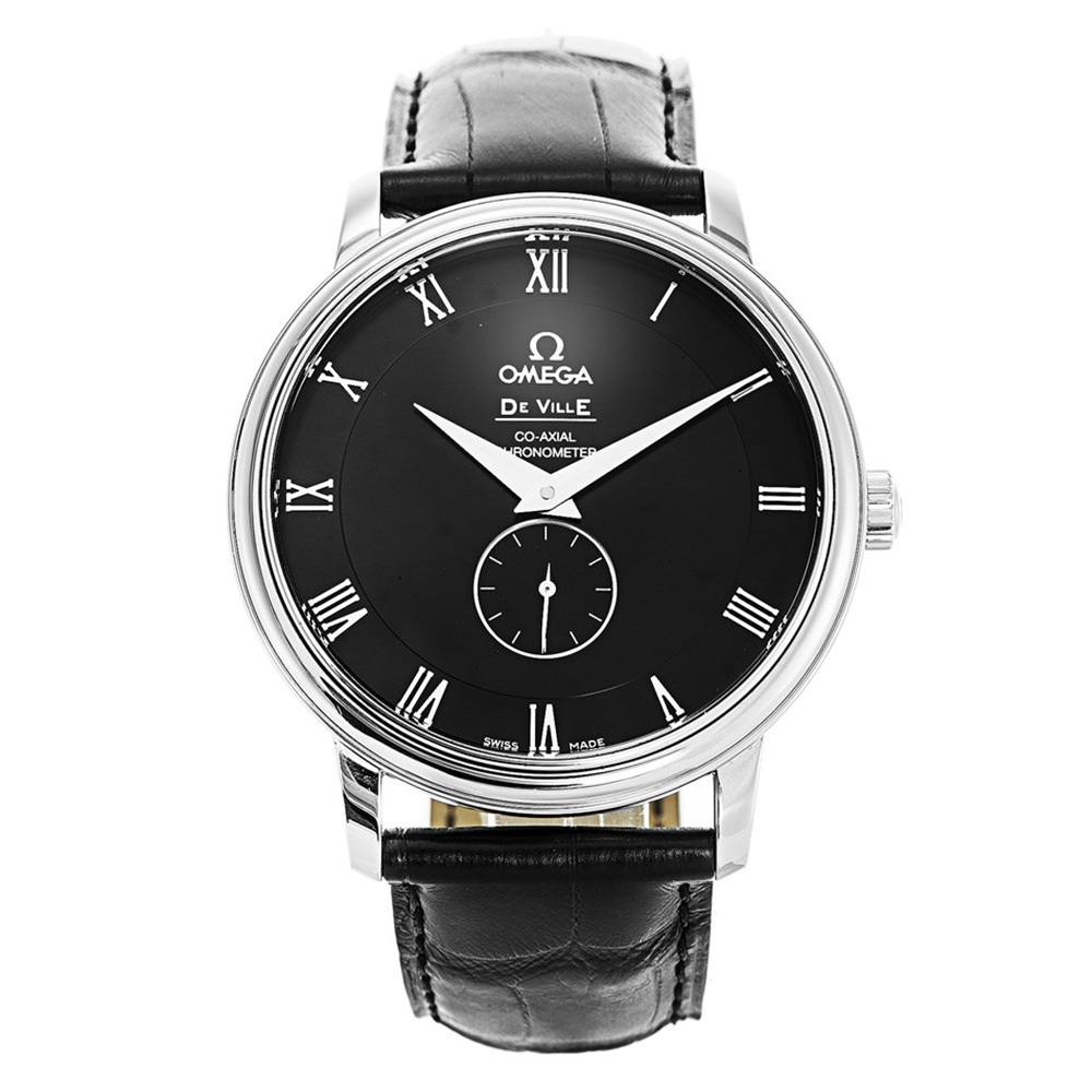 Omega De Ville Prestige 4813.50.01 | Automatic | 39 MM Steel | Black Roman Numeral | Men's Replica