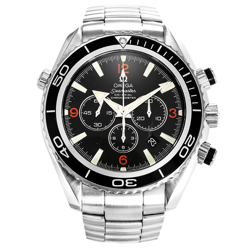 Omega Seamaster Planet Ocean 2210.51.00 Replica Watch, Black Dial, 316L Steel Case & Bracelet