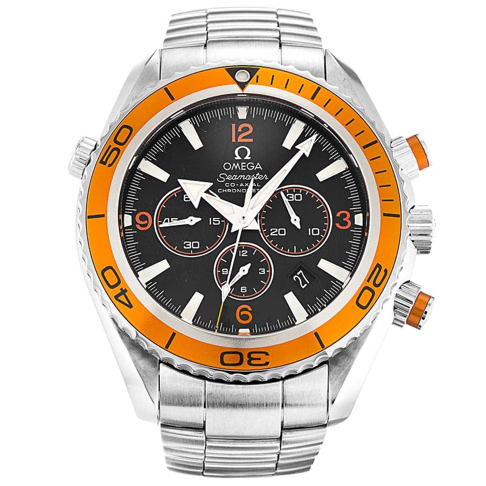 Omega Seamaster Planet Ocean 2218.50.00 | Quartz | 45.5 mm | 316 Steel | Black Arabic Dial
