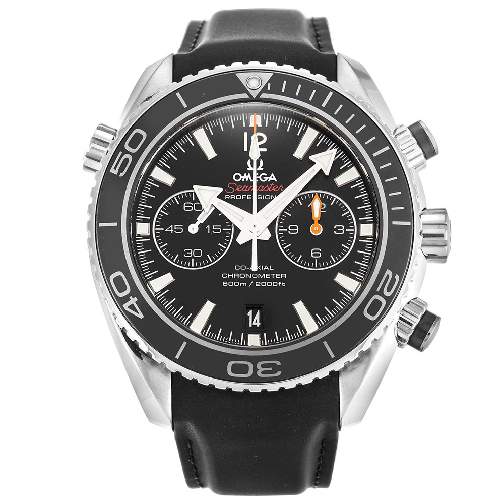 Omega Seamaster Planet Ocean Replica, Quartz Movement, 45.5mm Stainless Steel Case, Black Dial