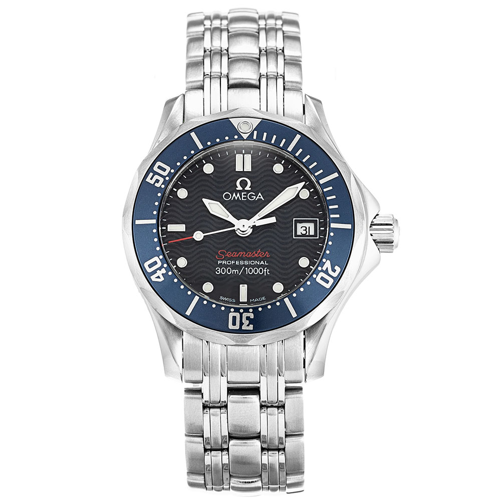 Omega Seamaster 2224.80.00 Replica Watch, Automatic, Blue Dial, Stainless Steel Case, 28mm