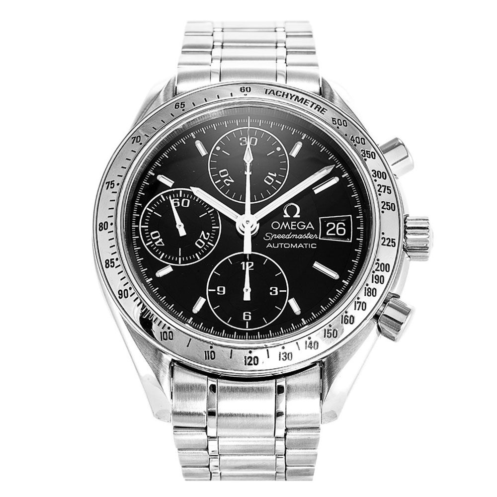 -OMEGA-3513.50.00 Speedmaster Automatic Date 39mm Black Dial Replica Watch