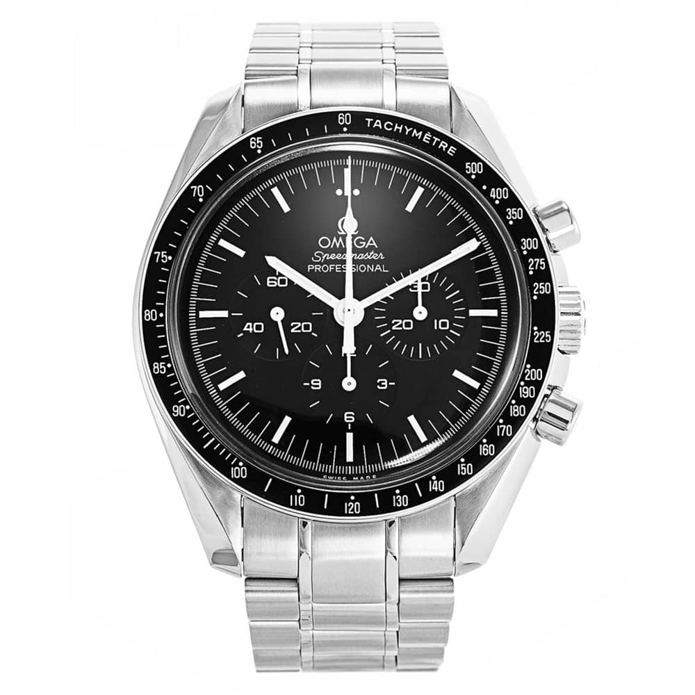 Omega Speedmaster 3570.50.00 Quartz Chronograph, Men's 42mm Steel Case, Black Dial Replica Watch