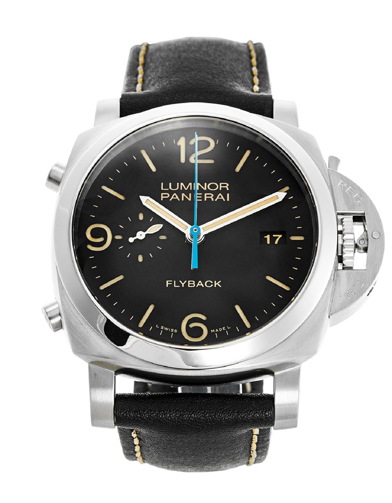 Panerai Luminor Marina PAM00524 - Automatic Watch - 44MM - 316 Steel Case - Black Leather Band