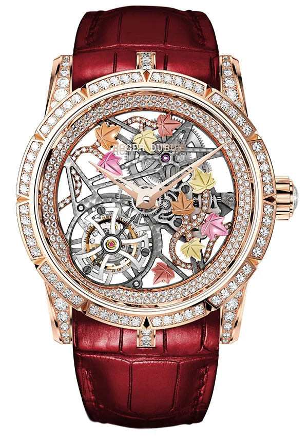 ROGER DUBUIS Excalibur Broc??liande Rose Gold Watch