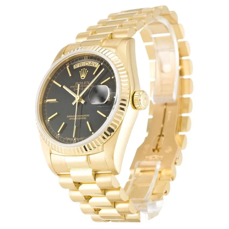 Rolex Day-Date 36mm Black Dial 18038 Super Clone