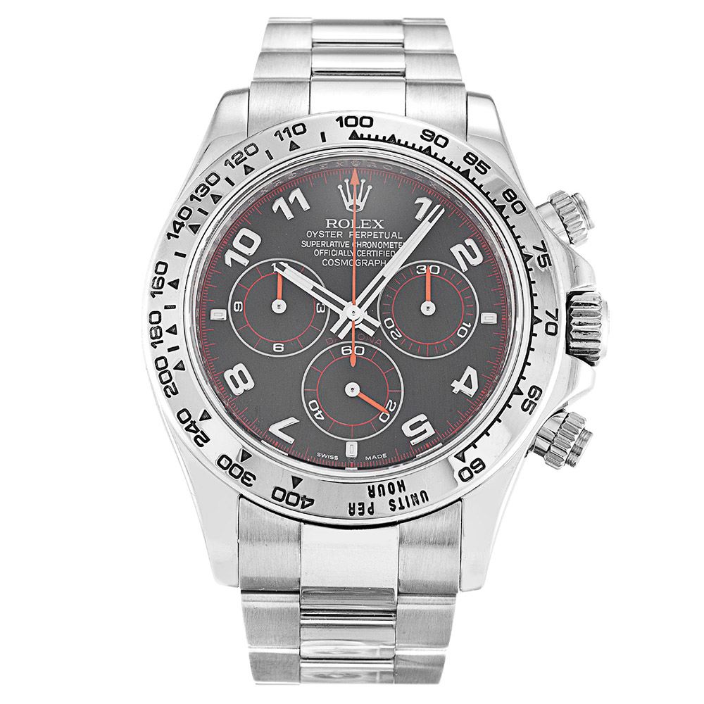 Rolex Daytona 116509N Replica Watch Auto Movement 40mm Black Arabic Dial SS Case Oyster Bracelet