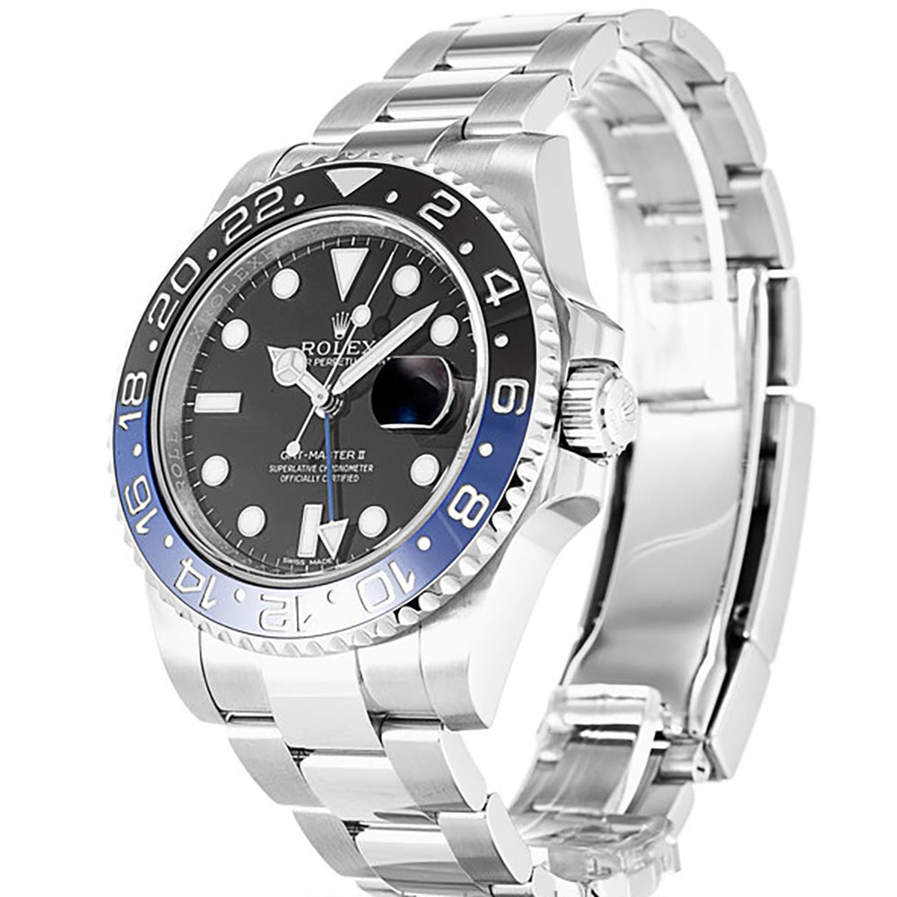 -116710 - Rolex GMT Master II Replica Watch - Automatic - Black Dial 40MM 316SS Mens