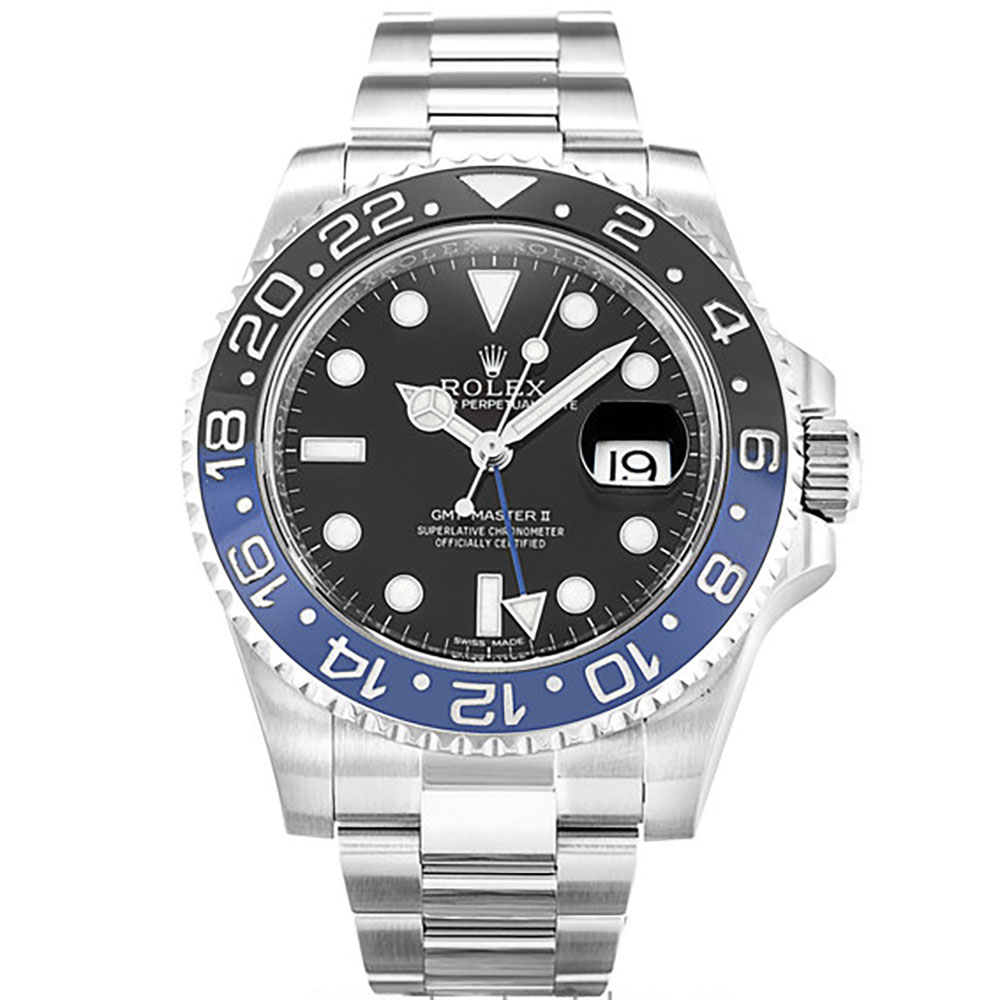 -116710 - Rolex GMT Master II Replica Watch - Automatic - Black Dial 40MM 316SS Mens