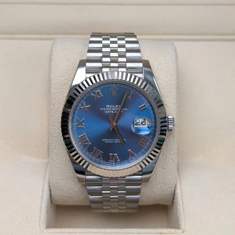 DateJust 41 126334 QF 1:1 Best Edition 904L Steel Blue Roman Dial on Jubilee Bracelet QF3235 (149g)