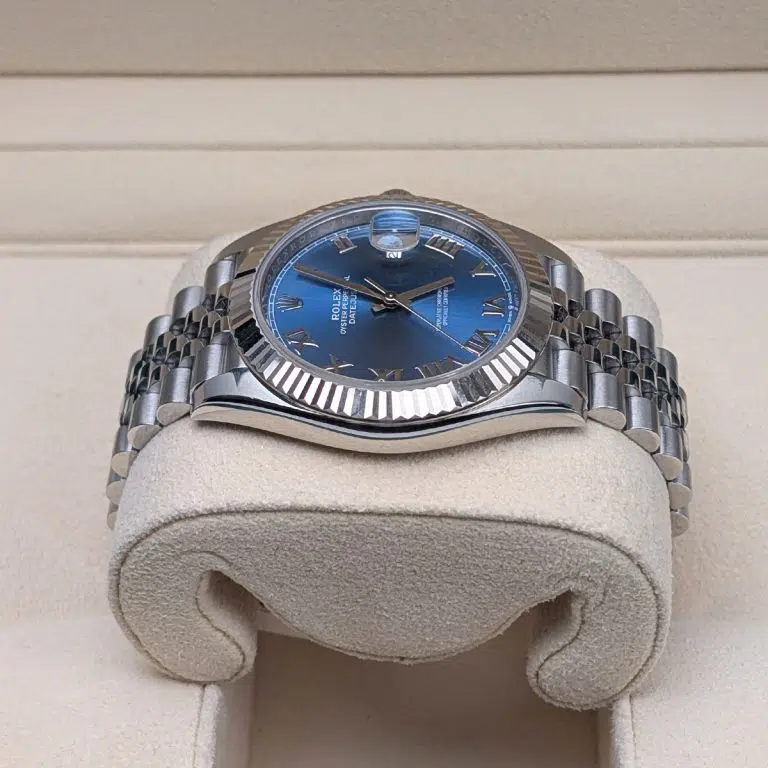 DateJust 41 126334 QF 1:1 Best Edition 904L Steel Blue Roman Dial on Jubilee Bracelet QF3235 (149g)