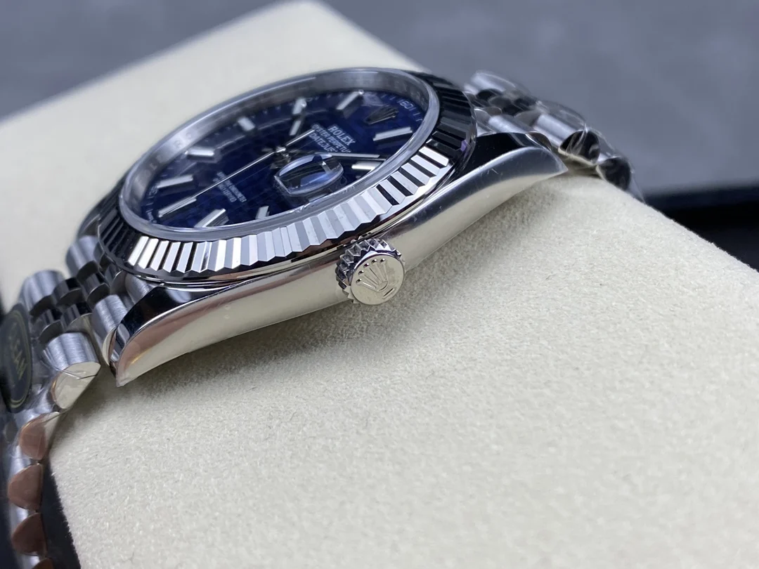 DateJust 41 126334 Clean Plus 1:1 Best Edition 904L Steel Blue Stick Dial on Jubilee Bracelet DD3235 Super Clone