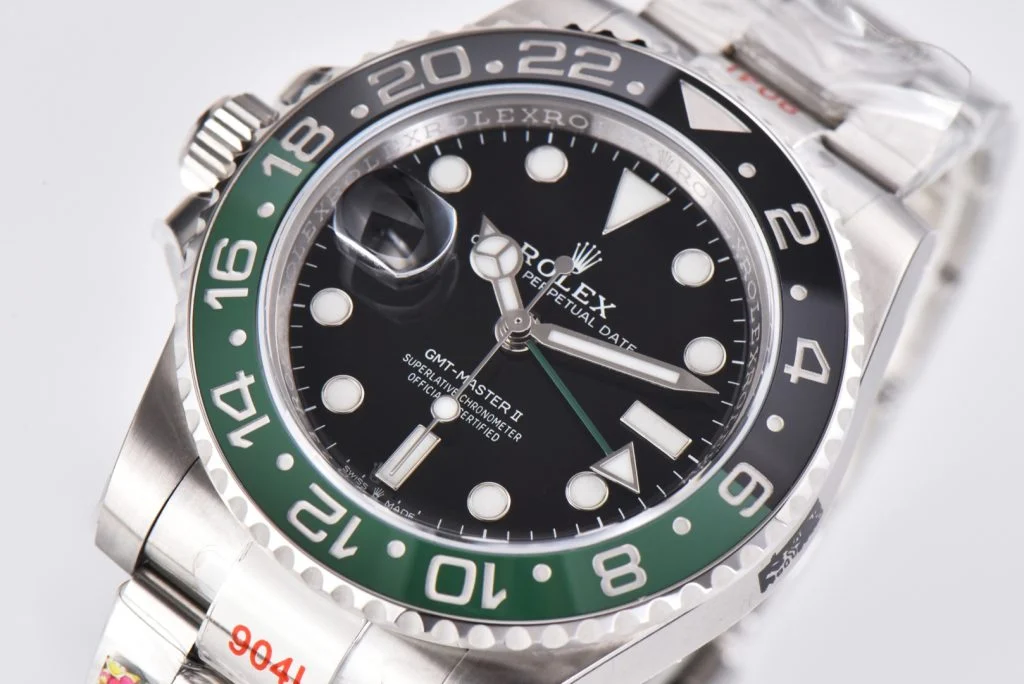 Rolex GMT-Master II 126720 VTNR Sprite Lefty Clean Factory 1:1 Black Dial Green &amp; Black Ceramic Bezel Super Clone