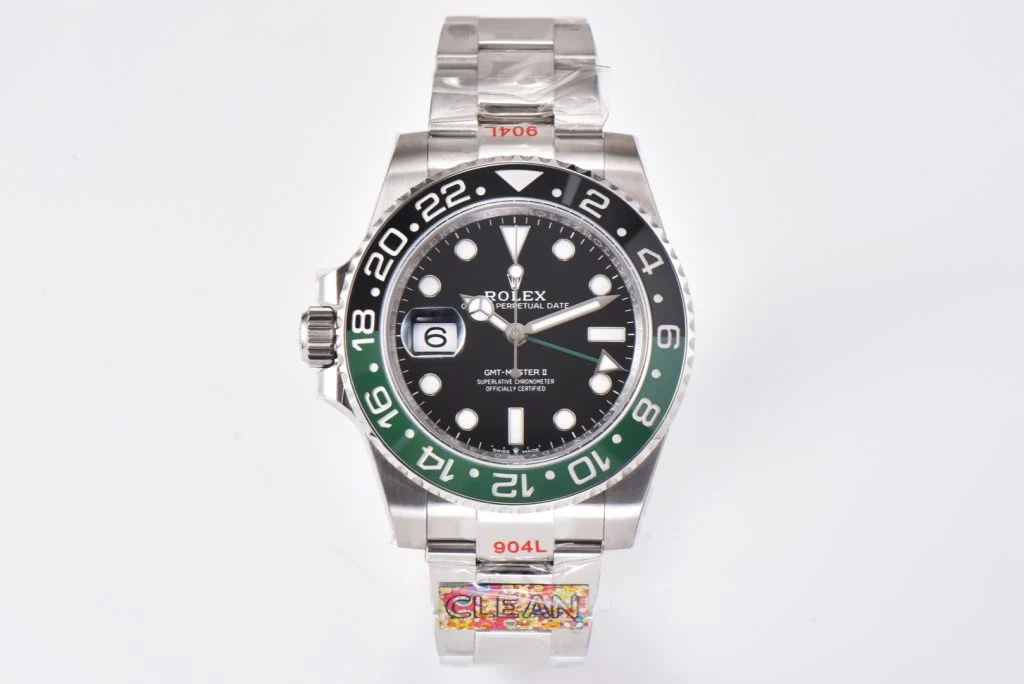 Rolex GMT-Master II 126720 VTNR Sprite Lefty Clean Factory 1:1 Black Dial Green &amp; Black Ceramic Bezel Super Clone