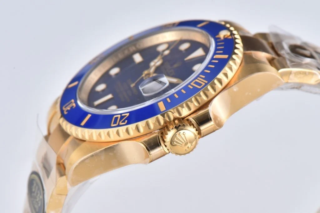 Rolex Submariner 40mm 116618 LB Blue Dial &amp; Ceramic Bezel YG Plated Super Clone V3