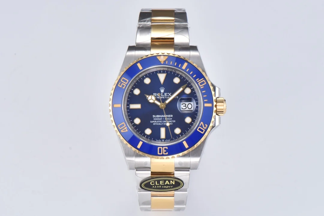 Rolex Submariner 41mm 126613LB Blue Dial Blue Ceramic Bezel 904L Steel Two Tone Yellow Gold Super Clone V3