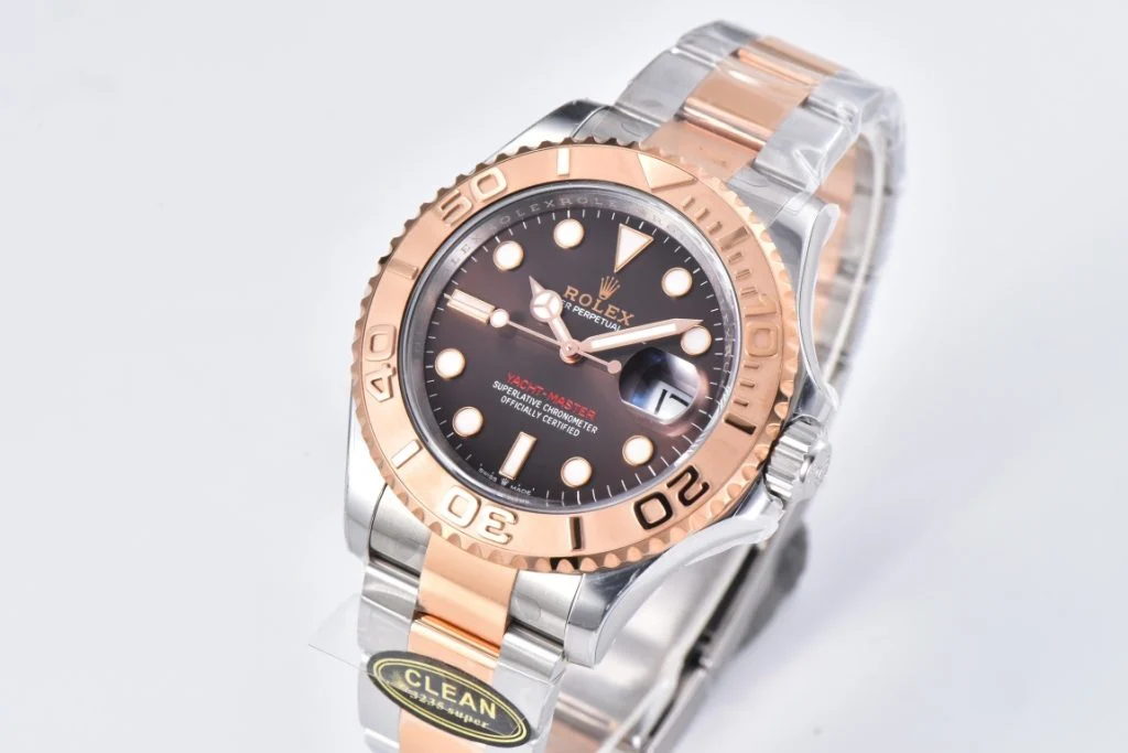 Rolex Yacht-Master 126621-0001 40mm Clean Factory 1:1 904L Brown Dial 3D Rose Gold Bezel on Rose Gold &amp; Steel Two Tone Super Clone