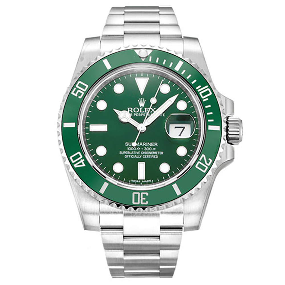 - Rolex Submariner 116610LV Automatic Green Dial - Mens Watch