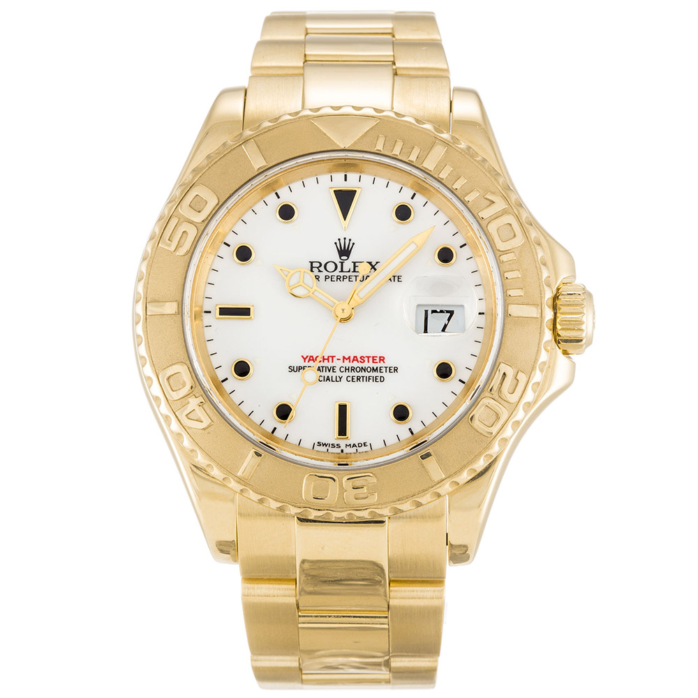 Rolex Yacht-Master 16628 Automatic Mens Watch, White Dial, 40mm Steel Case & Bracelet