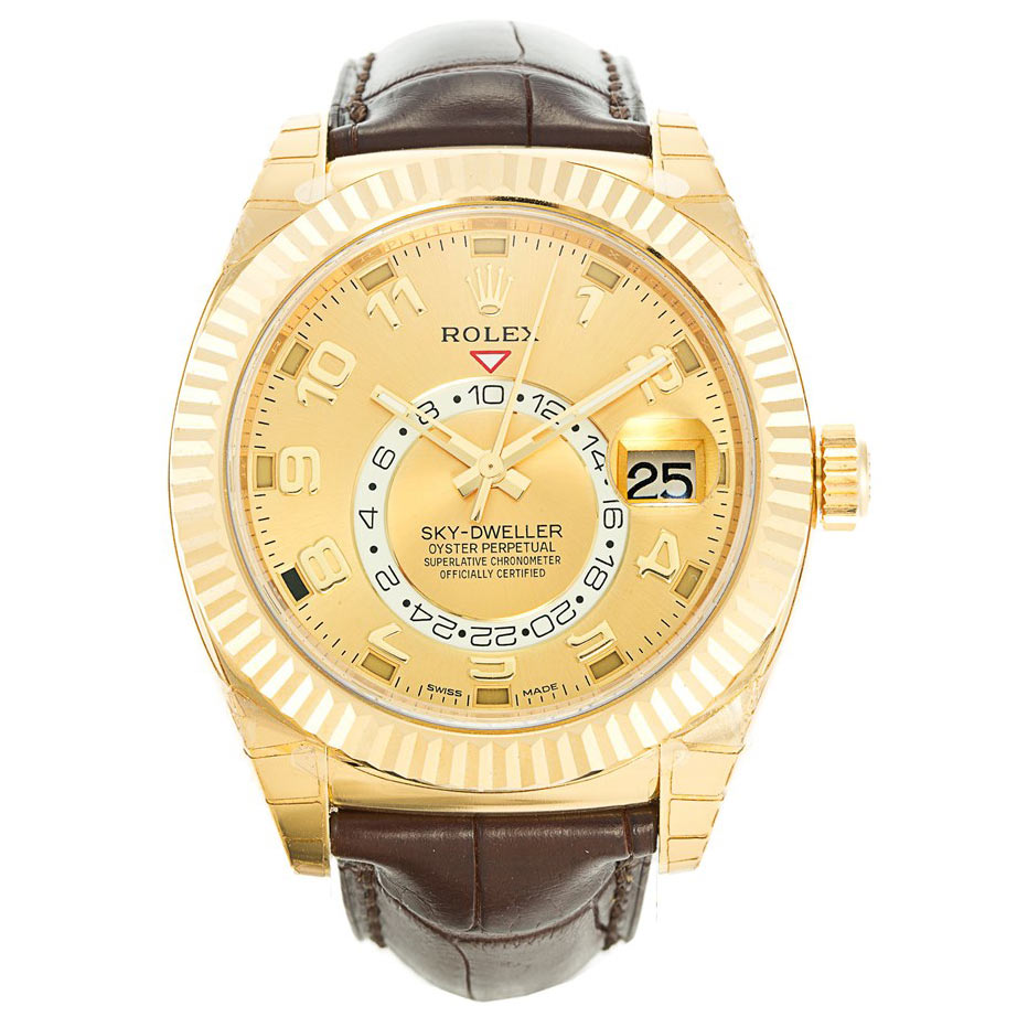 Rolex Sky-Dweller 326138 - Automatic - Gold Plated Steel Case - Mens Watch