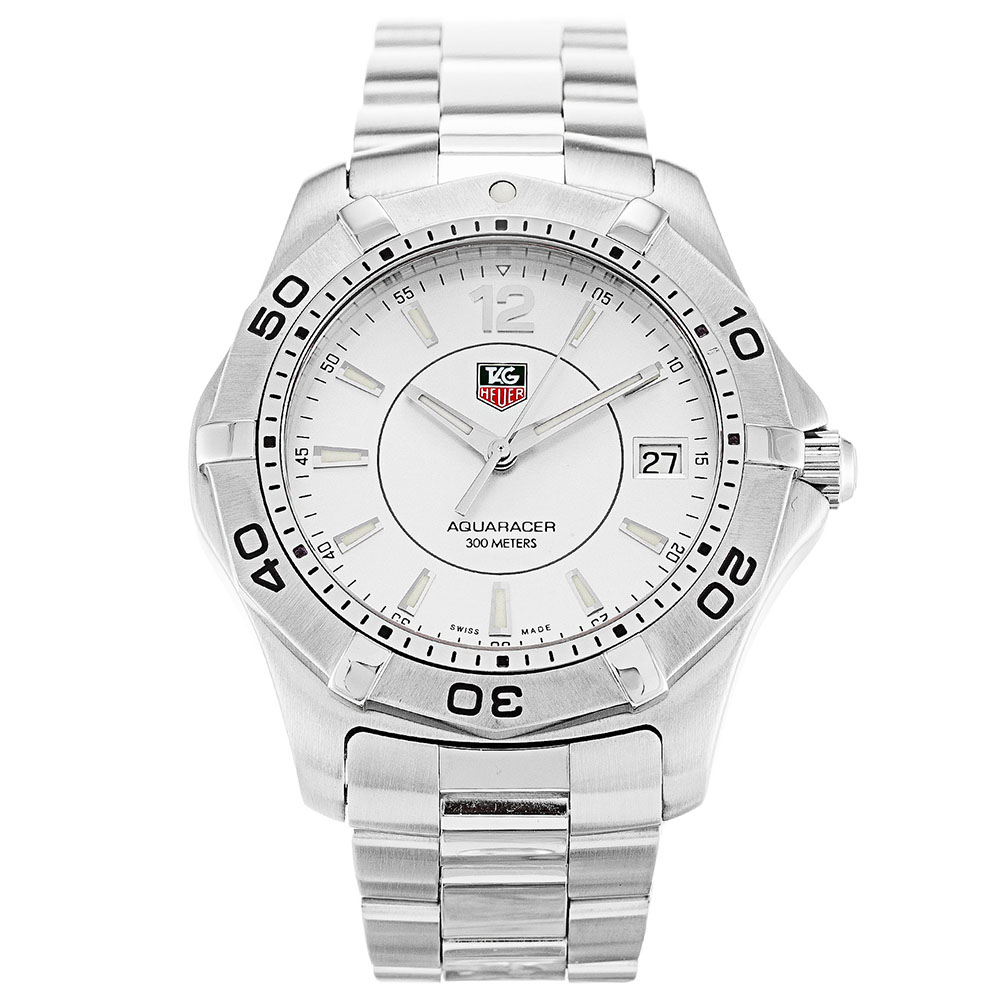 - TAGHEUER AQUARACER WAF1112.BA0801 - QUARTZ - 38MM CASE - SILVER DIAL - Replica Watch