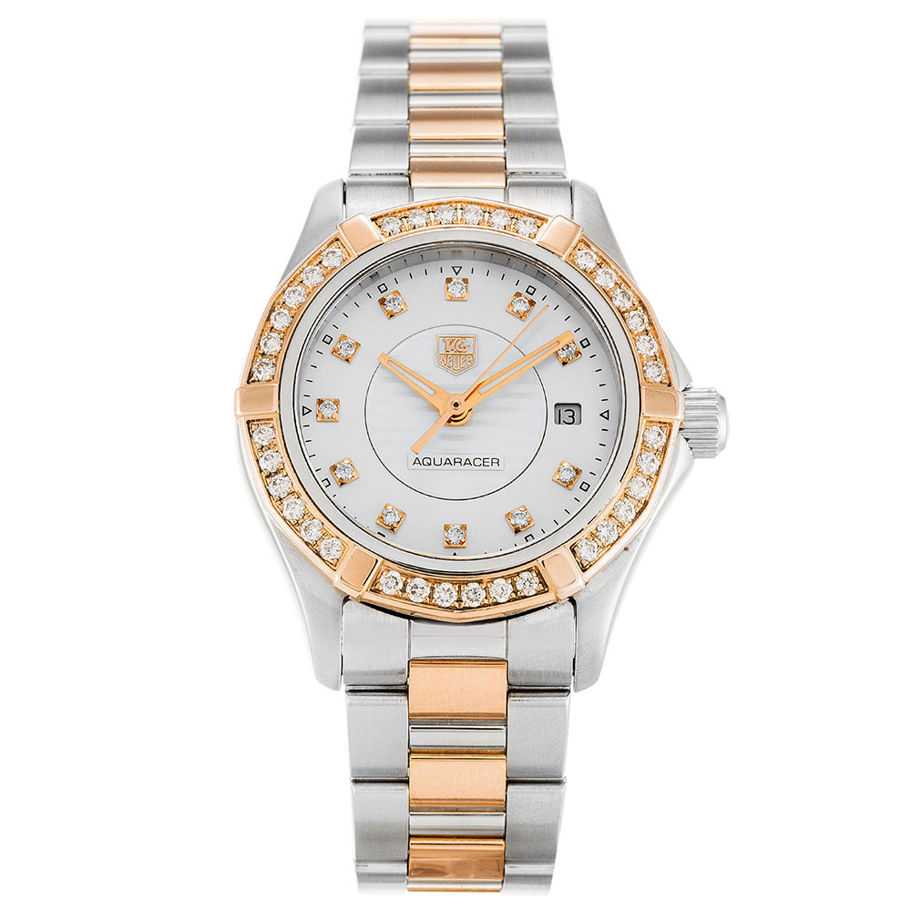 Tag Heuer Aquaracer Ladies Watch, WAP1452.BD0837, Quartz Movement, Mother of Pearl Dial, 27MM