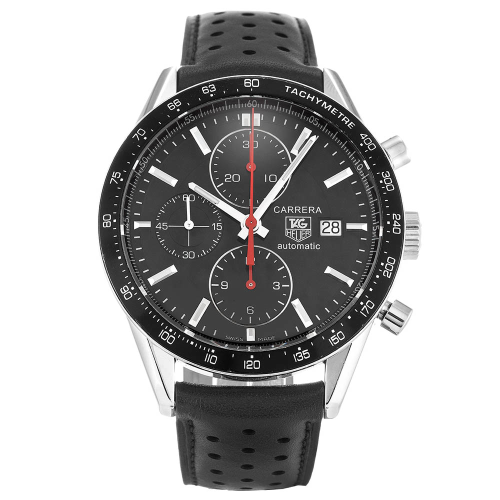 Tag Heuer Carrera CV2014.FC6233 | Quartz | 41mm | Steel Case | Black Dial | Men's Replica Watch