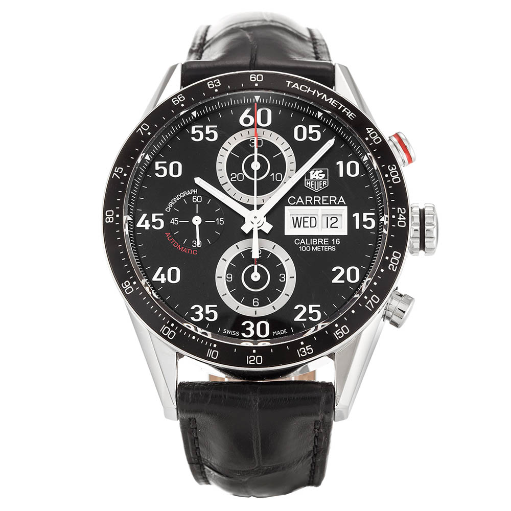 Tag Heuer Carrera CV2A10.FC6235 Replica Watch Quartz Movement 43MM 316 Steel Case Black Dial Black