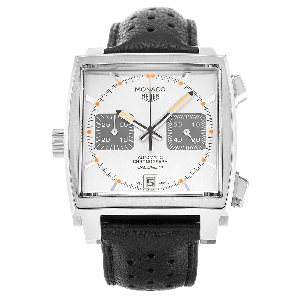 Tag Heuer Monaco CAW211C.FC6241 Automatic Watch, 39 MM 316 Steel Case, Silver Dial, Replica Watch