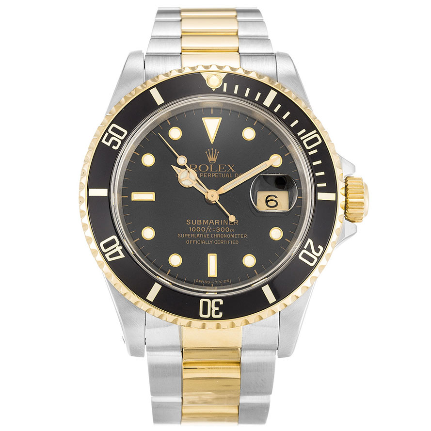 Rolex Submariner 16613 Replica Watch Automatic Black Dial 40MM Steel Case for Men