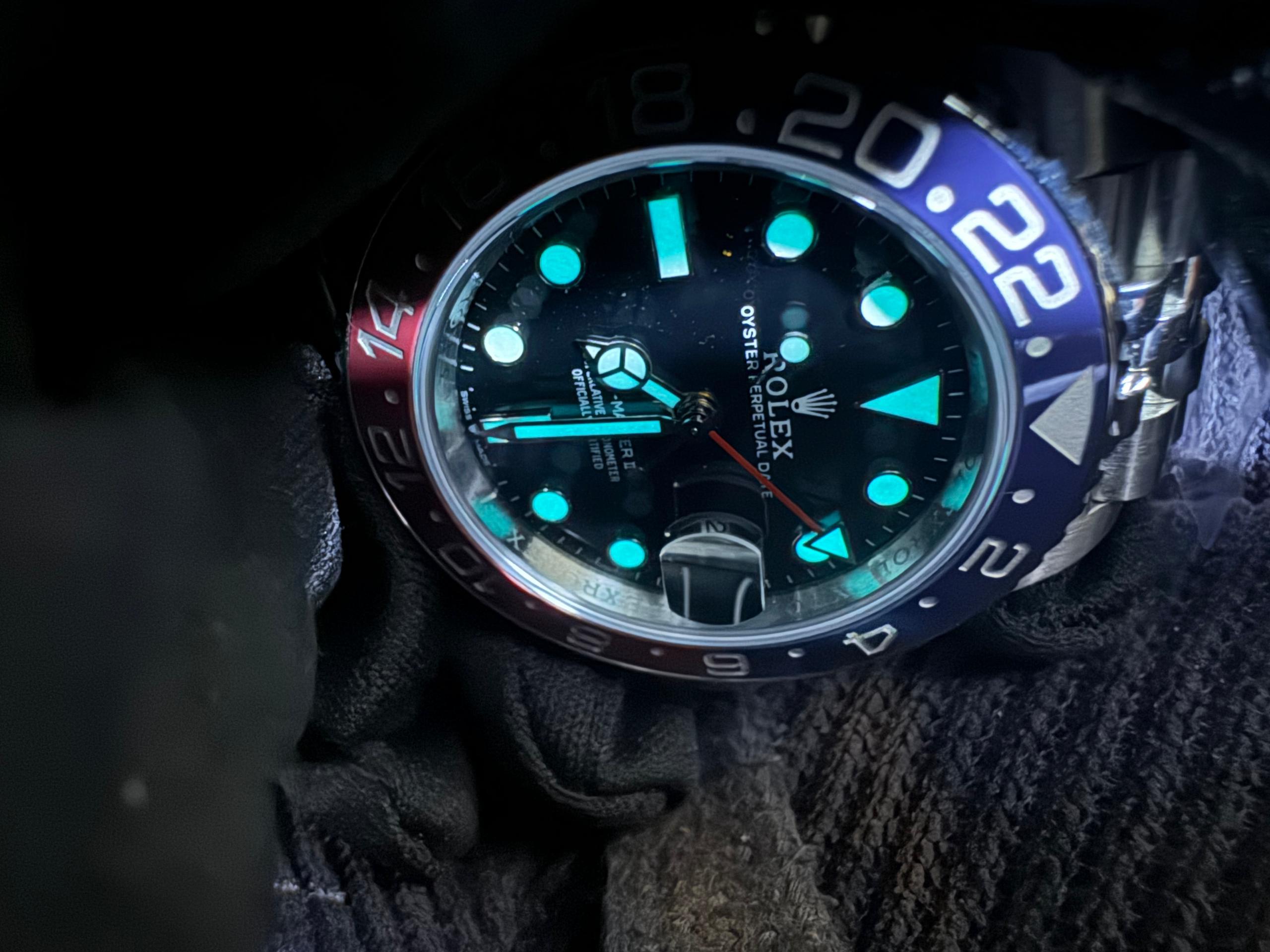 Rolex GMT Master II Black Dial Pepsi Super Clone 126710 V3