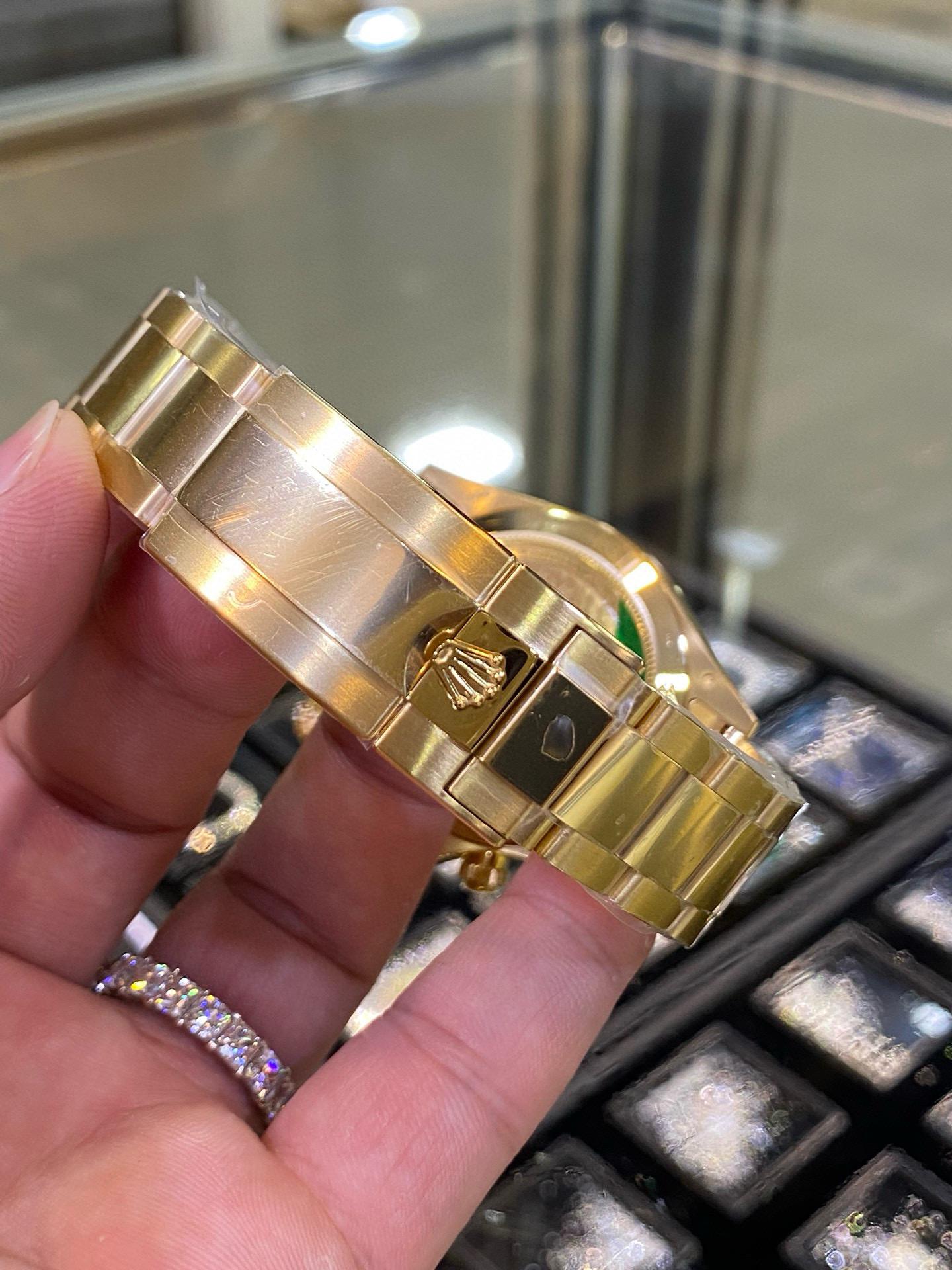 Rolex Daytona Yellow Gold Meteorite Dial Oyster Bracelet 116508 Super Clone