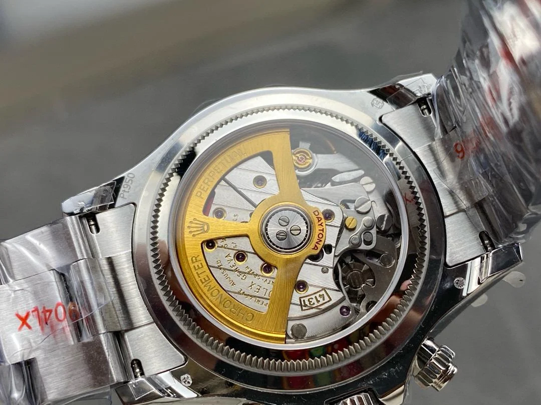 Rolex Daytona Platinum Ice Blue Baguette Diamond Dial Super Clone