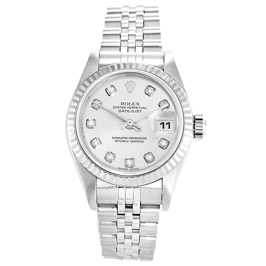Rolex Datejust White Ladies 79174 Automatic 26mm 316 Steel Case Replica Watch