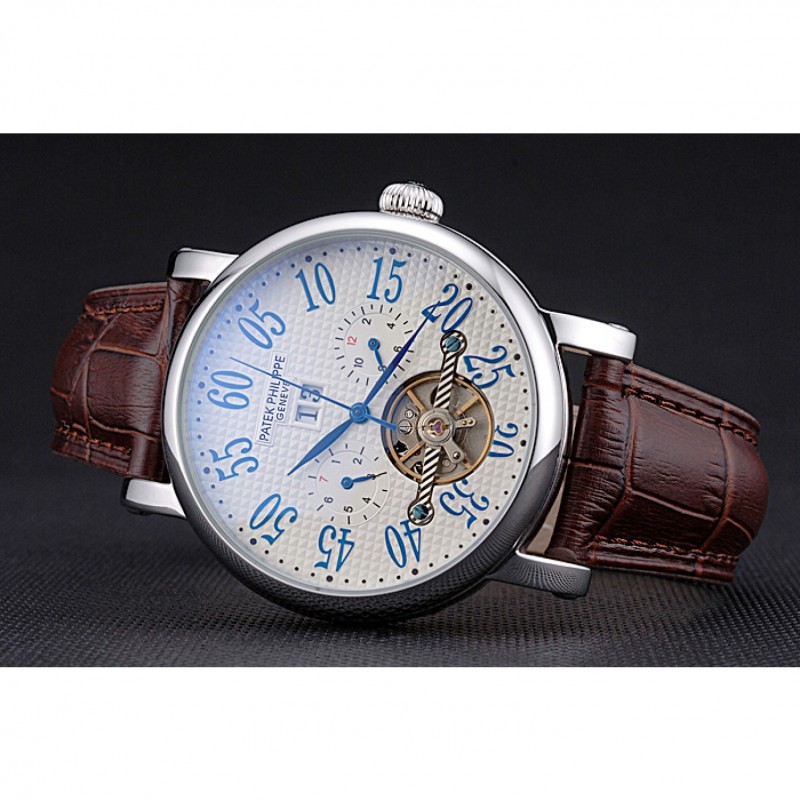 Patek Philippe Grand Complications 622257 - Automatic Watch - 55x44mm - Japanese - Brown Crocodile