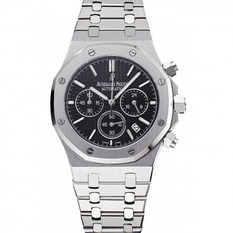 Audemars Piguet RO Chronograph 1454025 Quartz Japanese Silver Dial Men's Watch Replica