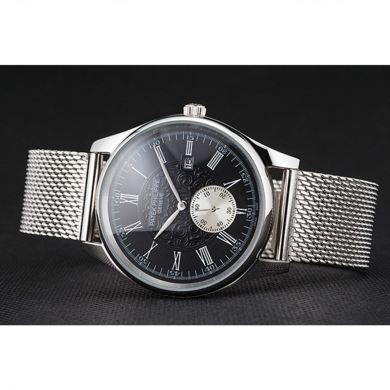 Patek Philippe Calatrava Replica Watch, Automatic Movement, Silver Dial, Steel Case, Model