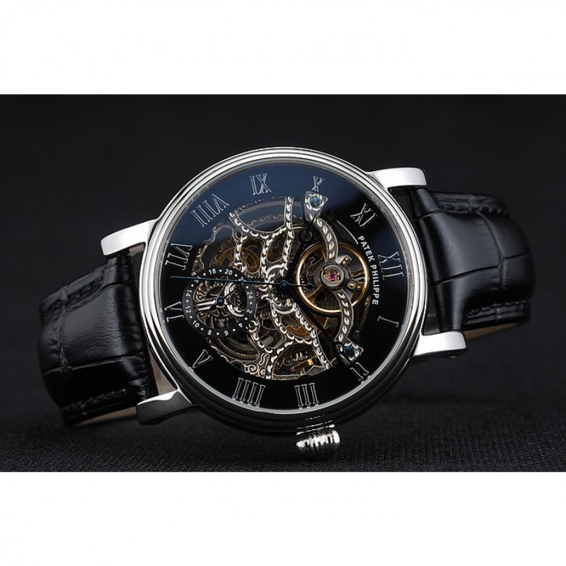Patek Philippe Grand Complications 1453812 Replica Watch, Automatic, Black Dial, Sapphire Crystal