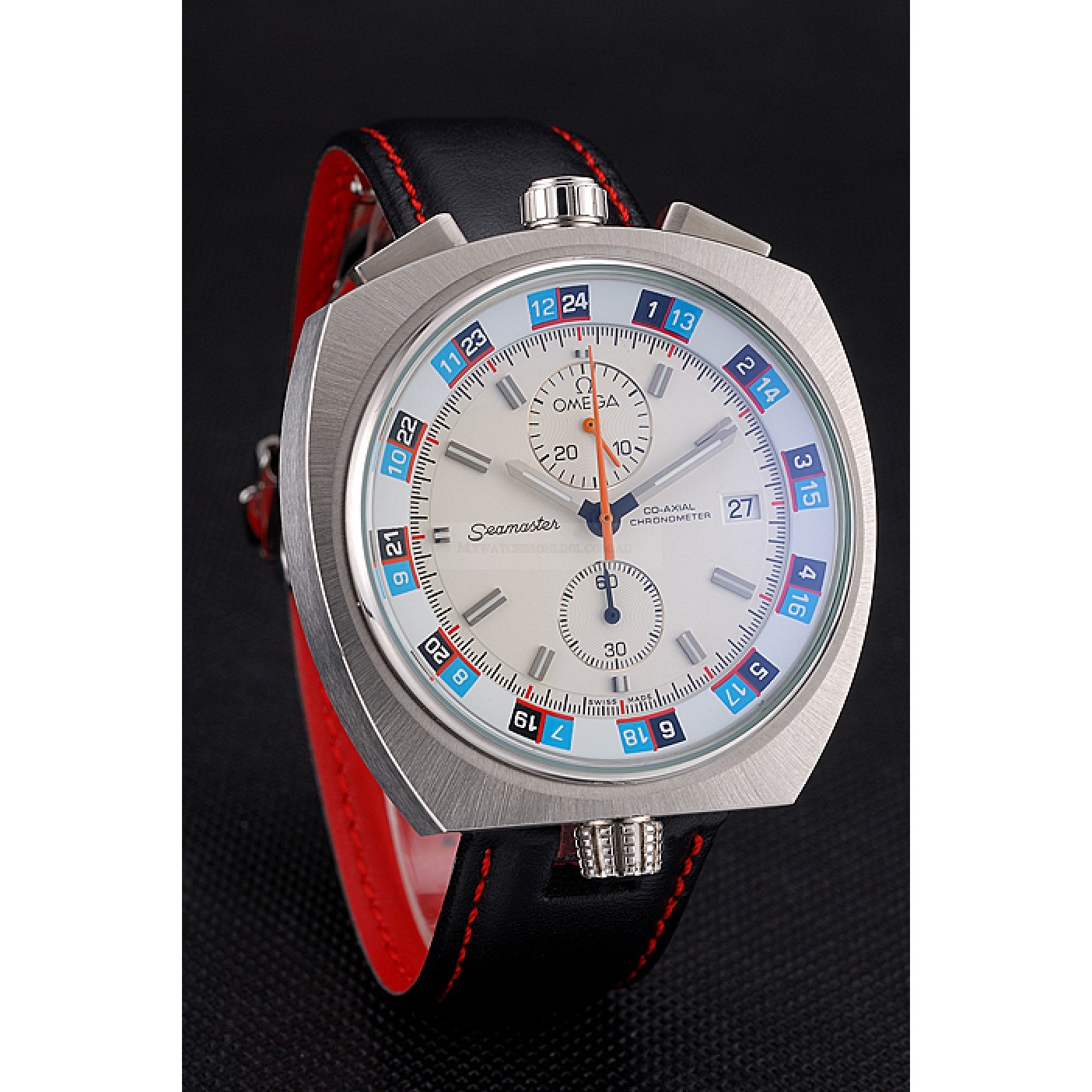-OMEGA-SEAMASTER-622825 - Quartz Chronograph Replica Watch - Black Dial - Japanese Movement