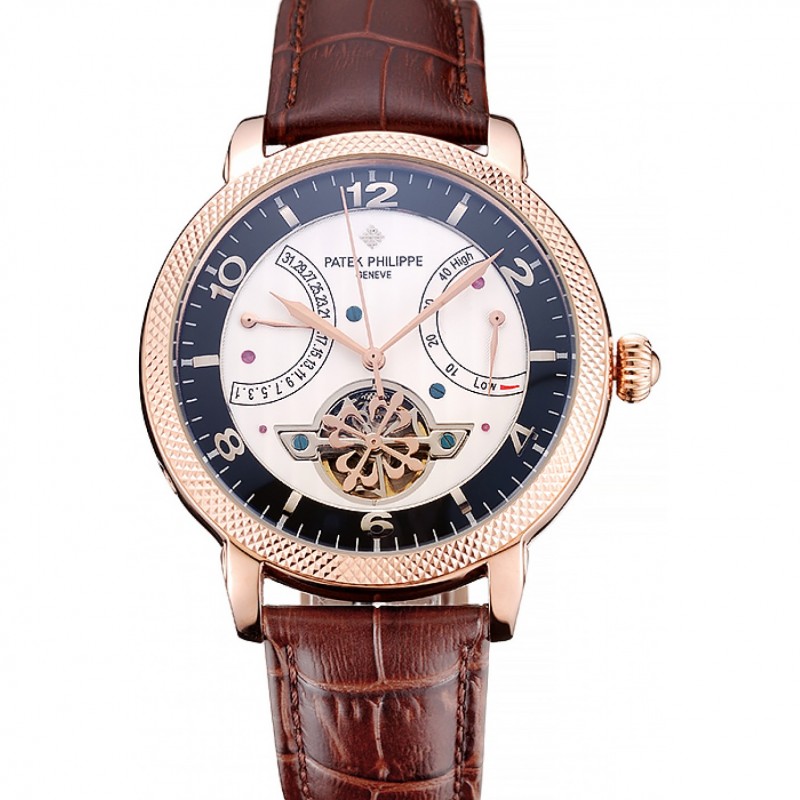 Patek Philippe CLASSIC TOURBILLON Replica Watch, Automatic, 18k Rose-Gold Plated, Sapphire Crystal