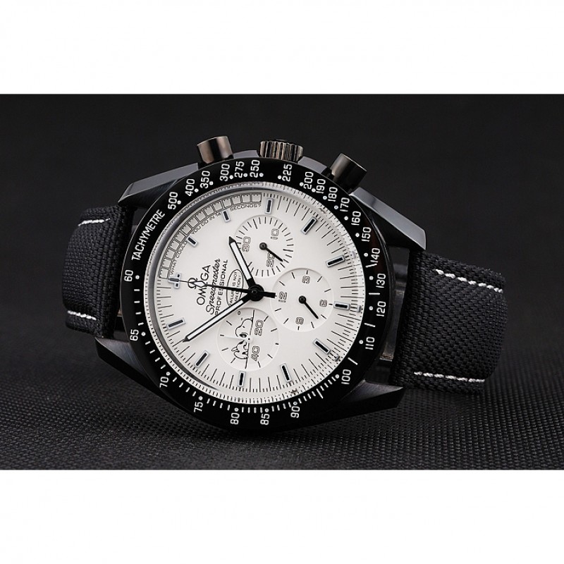 Omega Speedmaster | Quartz Battery | Japanese | Black Ion-plated Case | White Dial | Chronograph