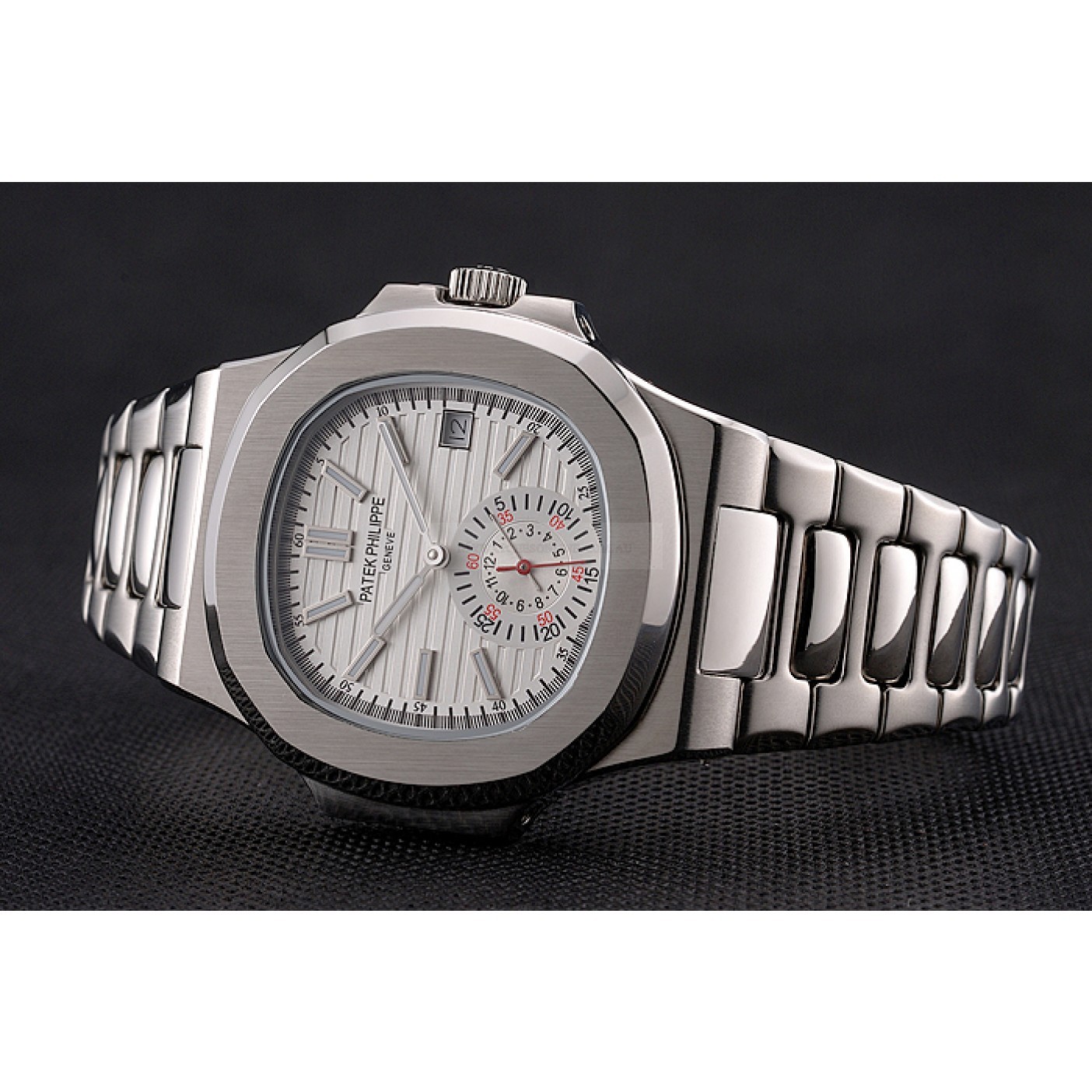 Patek Philippe Nautilus Replica Watch, Automatic Movement, Japanese Quality, Brushed Steel Case